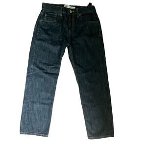 Levi's Classic Boy’s Pants| 100% Cotton Straight Fit |Dark Blue School Pants| 12
